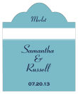 Classic Scalloped Vertical Big Rectangle Wedding Labels